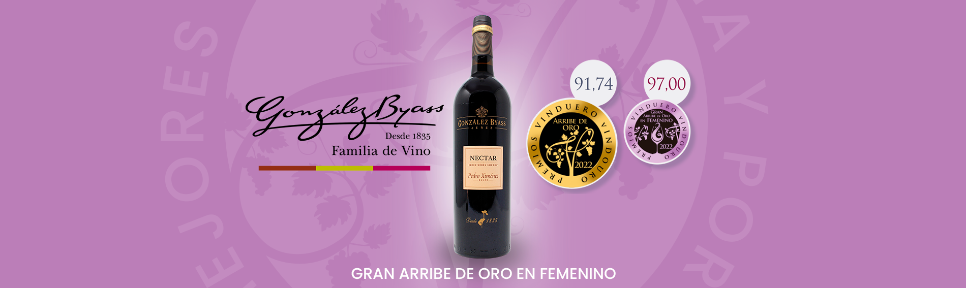 Gran arribe de oro en femenino en los premios vinduero vindouro