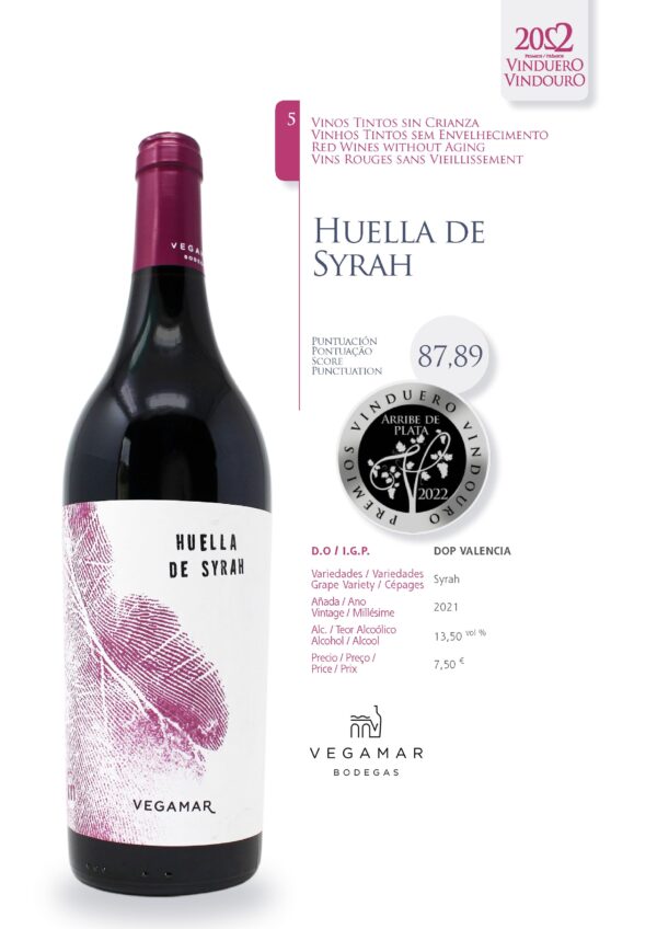 Ficha Huella de Syrah Vegamar