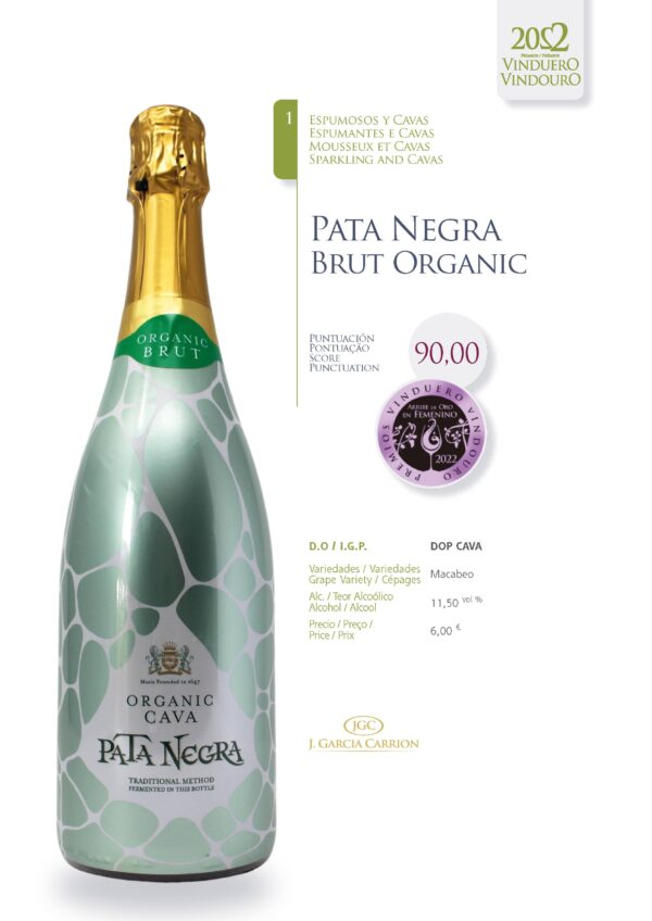 Ficha Pata Negra Brut Organic