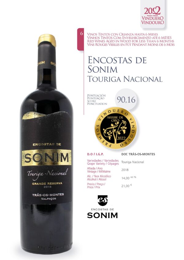 Ficha Encostas de Sonim Touriga Nacional