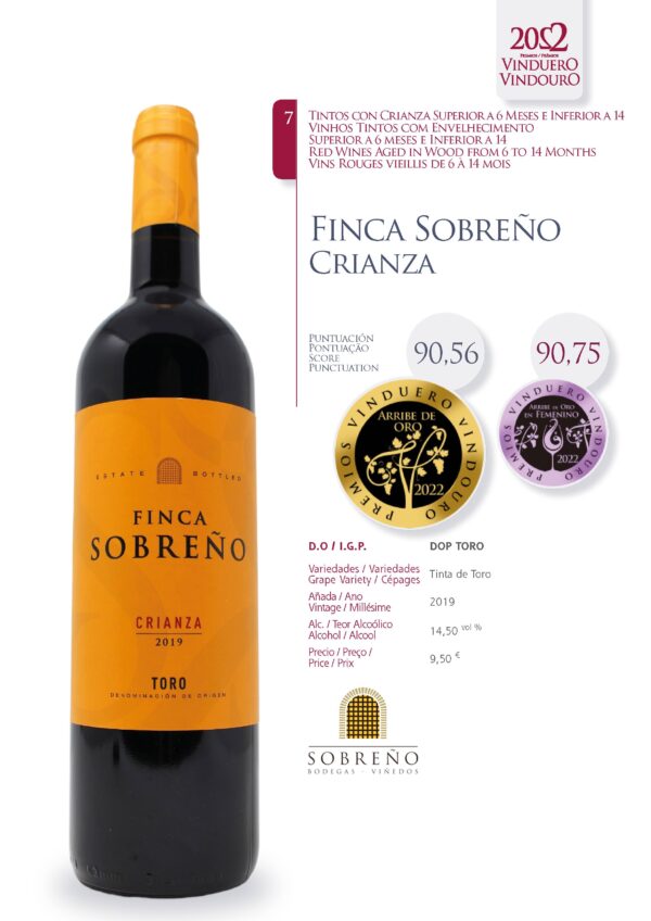 Ficha Finca Sobreño Crianza