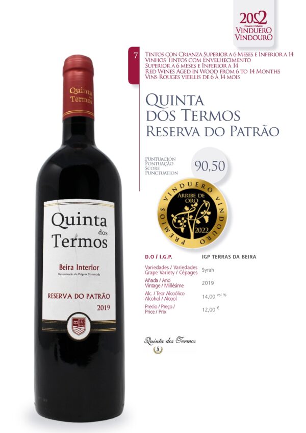 Ficha Quinta dos Termos Reserva do Patrão