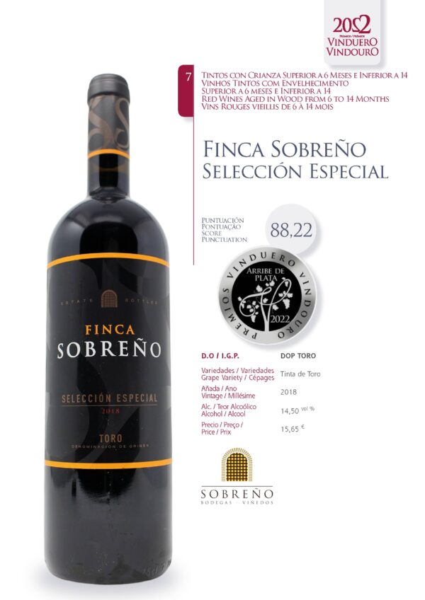 Ficha Finca Sobreño Selección Especial