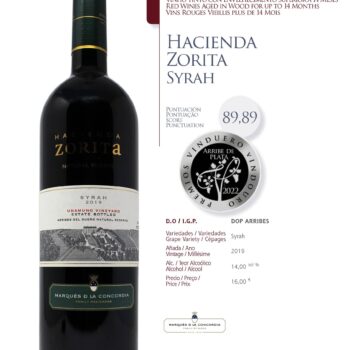 Ficha Hacienda Zorita Syrah