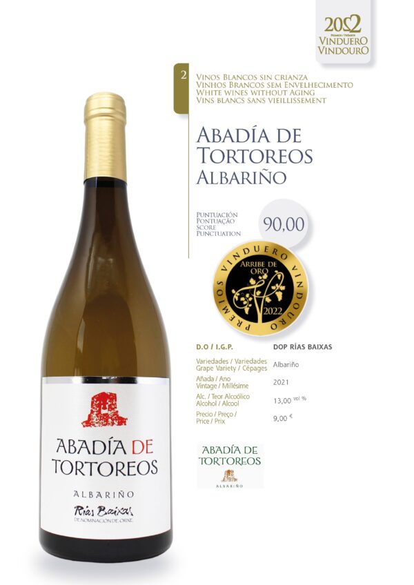 Ficha Abadia de Tortoreos Albariño