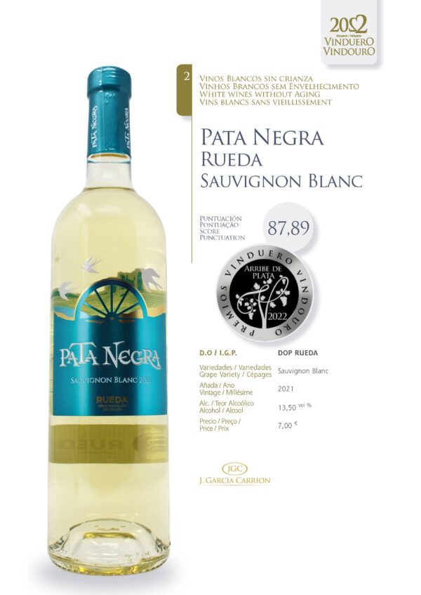 Ficha Pata Negra Rueda Sauvignon Blanc