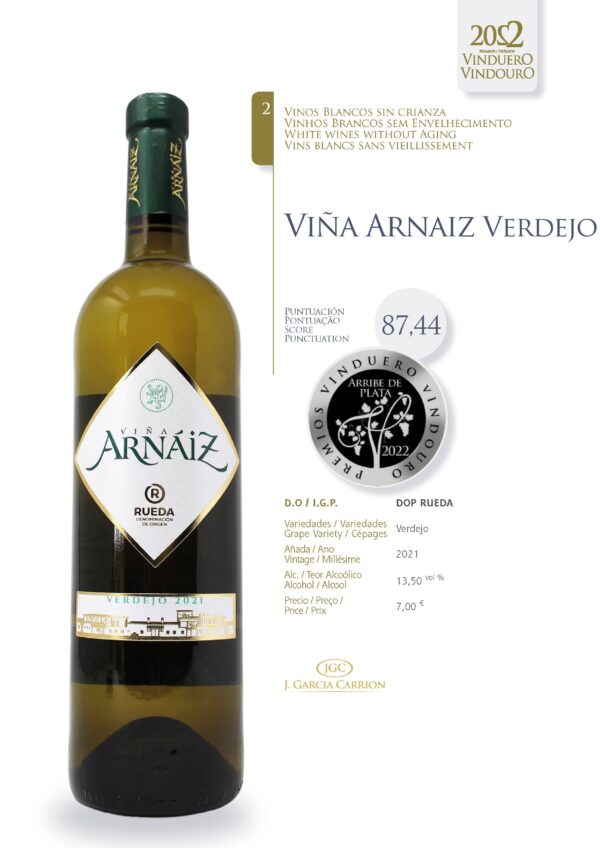 Ficha Viña Arnáiz Verdejo