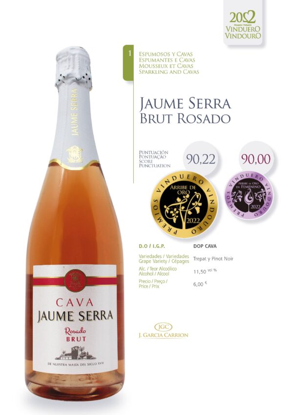 Ficha Jaume Serra Brut Rosado