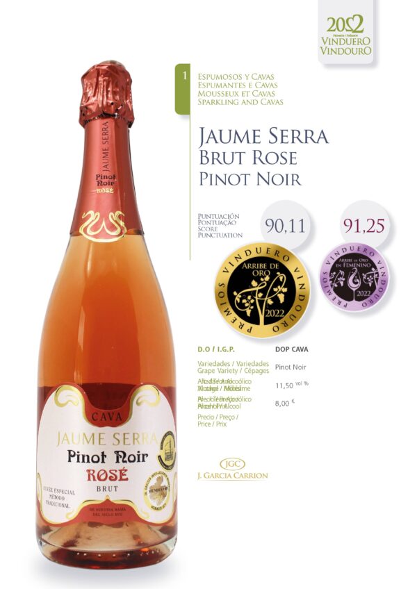 Ficha Jaume Serra Brut Rose Pinot Noir