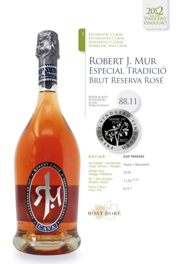 Ficha Robert J.Mur Especial tradició brut reserva rosé