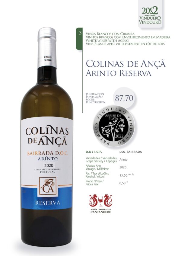 Ficha Colinas de Ançã Arinto Reserva