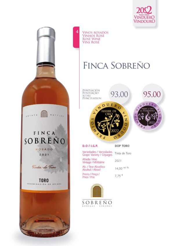 Ficha Finca Sobreño Rosado