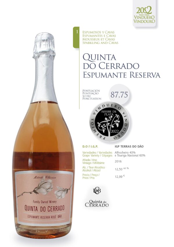 Ficha Quinta do cerrado espumante reserva