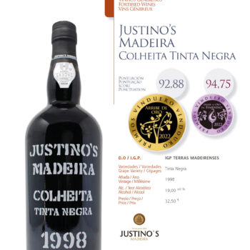 Ficha Justino's Madeira Colheita Tinta Negra