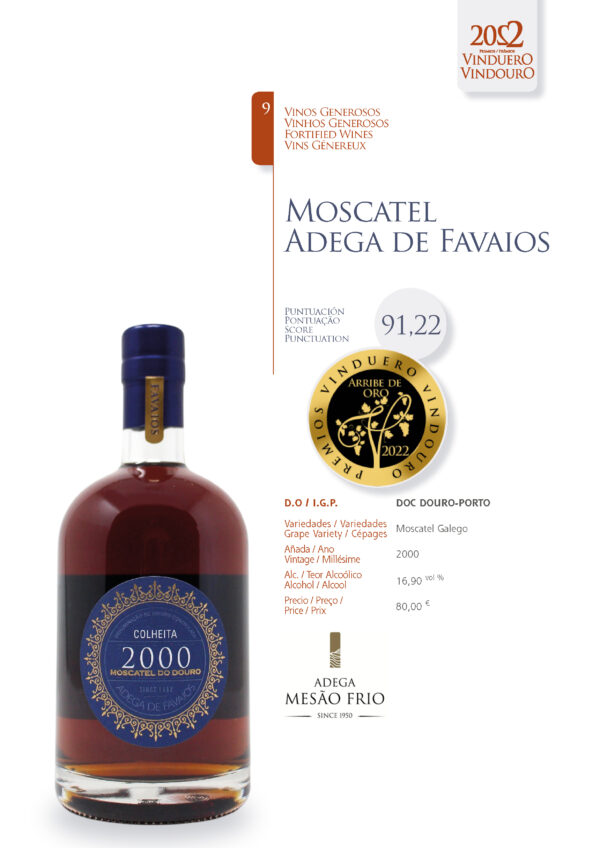 Ficha Moscatel Adega de Favaios