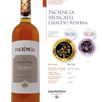 Ficha Paciência Moscatel Graúdo Reserva