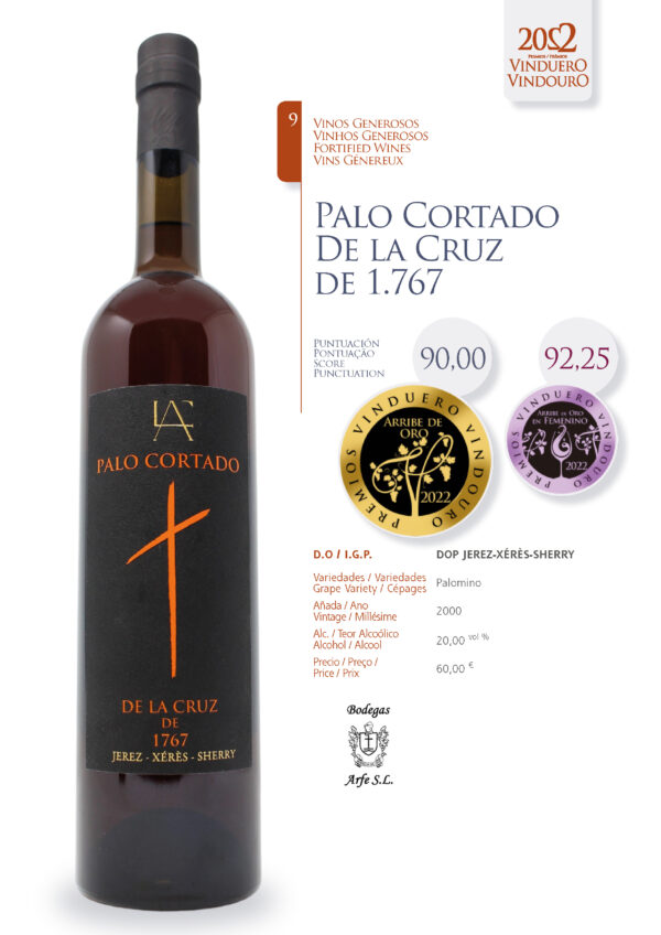 Ficha Palo Cortado de la Cruz 1767